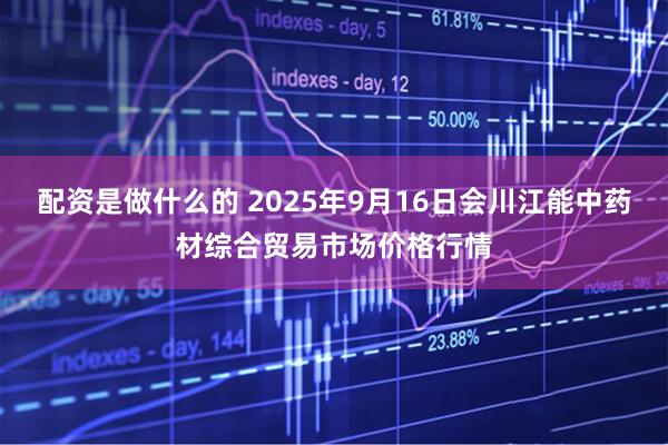 配资是做什么的 2025年9月16日会川江能中药材综合贸易市场价格行情